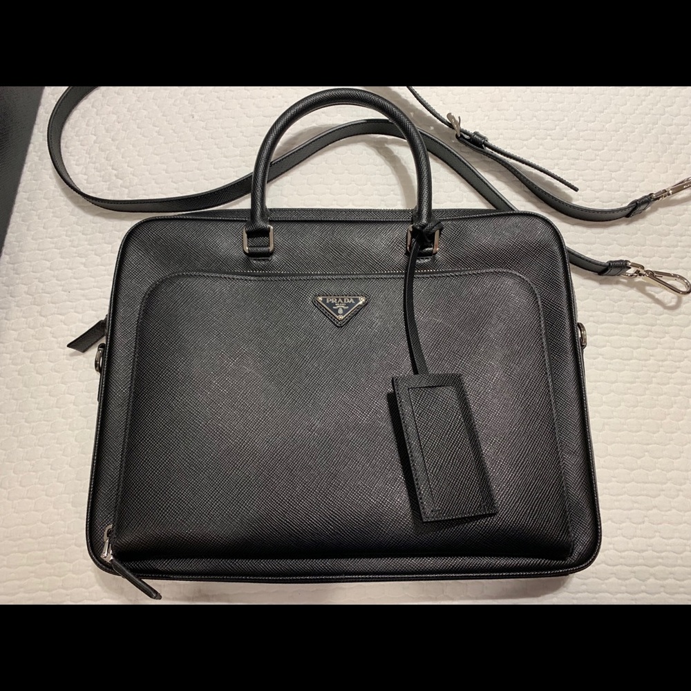 Prada Saffiano Leather Briefcase